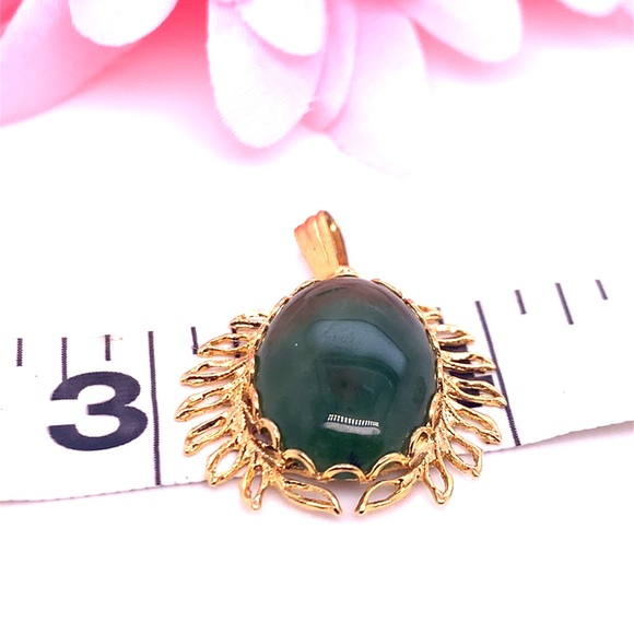 2/$10  Green Pendant with Gold Accents - Picture 5 of 6